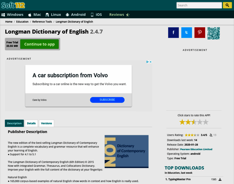 Longman-dictionary-of-english.soft112.com thumbnail