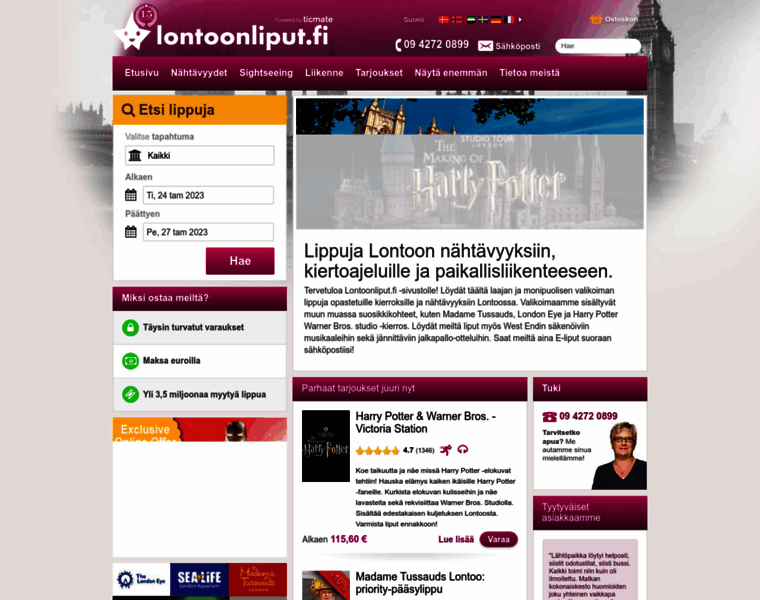 Lontoonliput.fi thumbnail