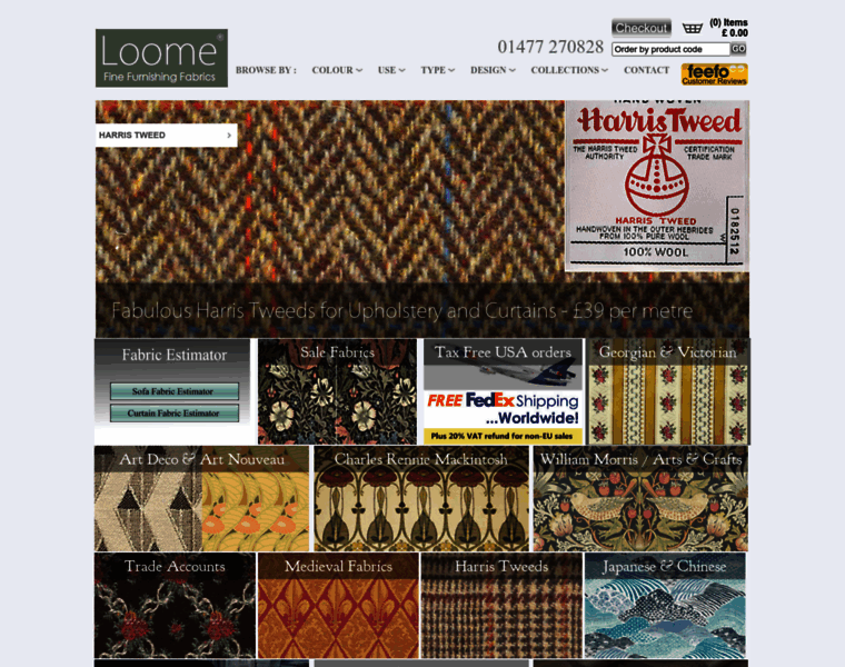 Loomefabrics.co.uk thumbnail
