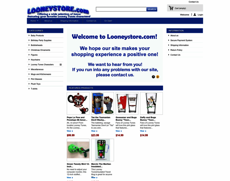 Looneystore.com thumbnail