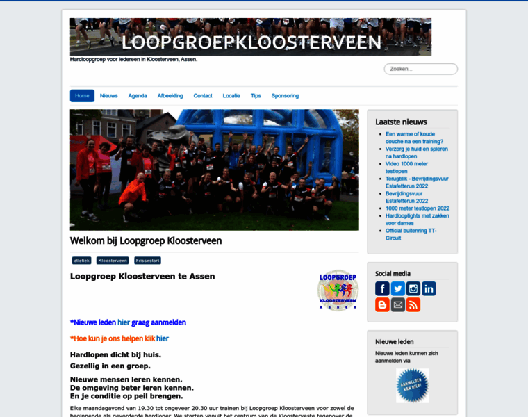Loopgroepkloosterveen.nl thumbnail
