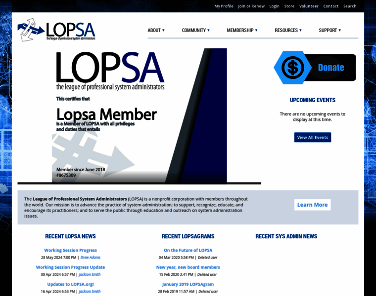Lopsa.org thumbnail