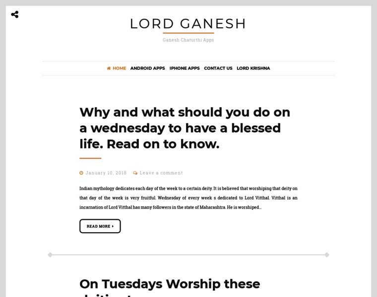 Lordganesh.info thumbnail