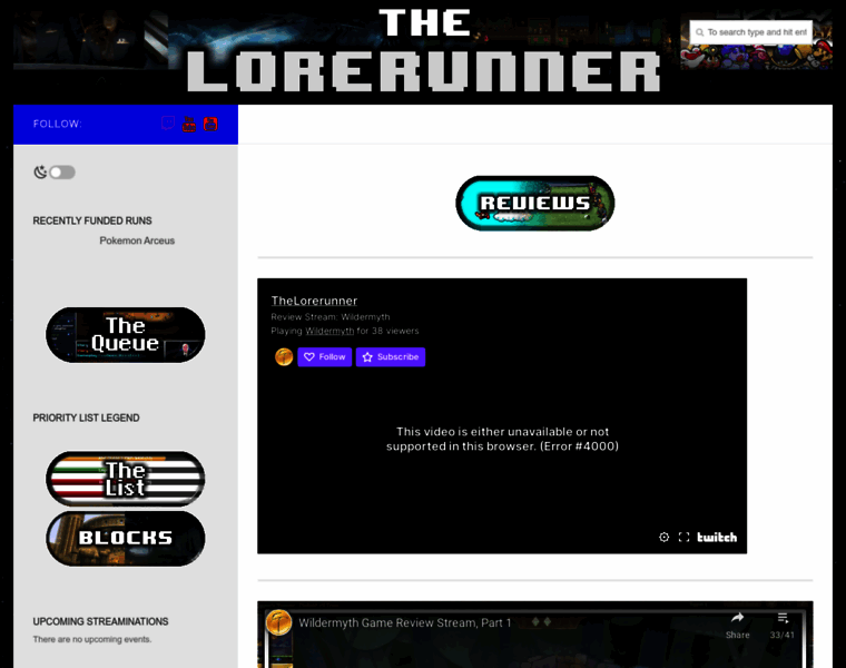 Lorerunner.com thumbnail