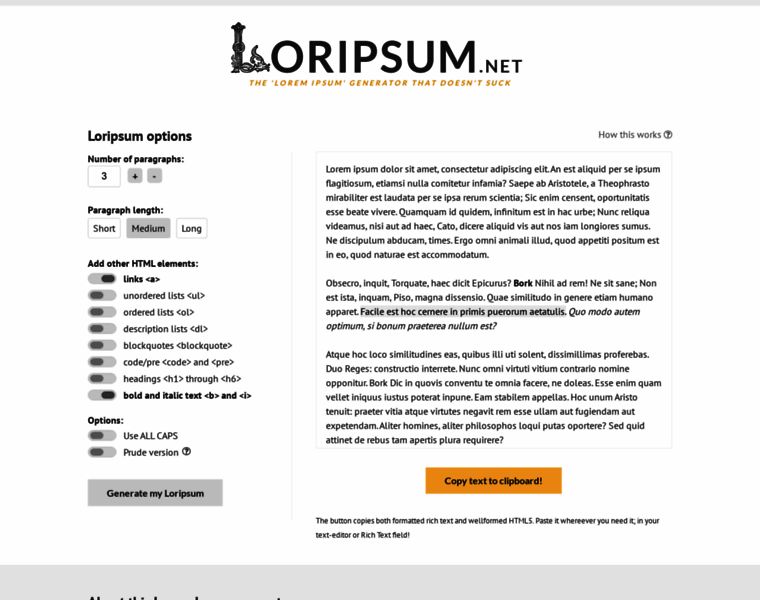 Loripsum.net thumbnail