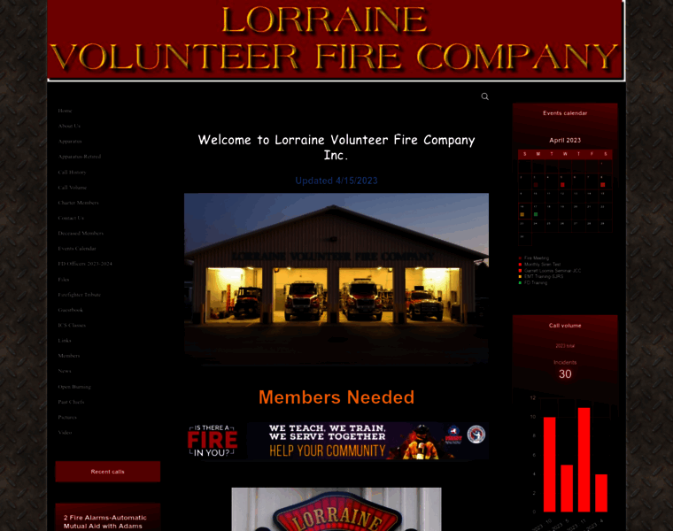 Lorrainefire.org thumbnail