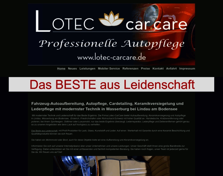 Lotec-carcare.de thumbnail