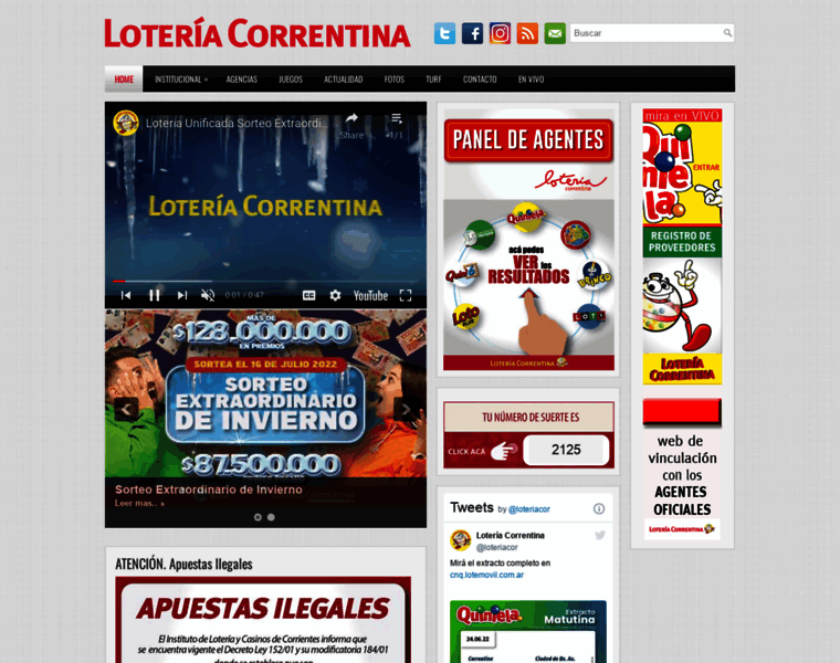 Loteriacorrentina.gov.ar thumbnail