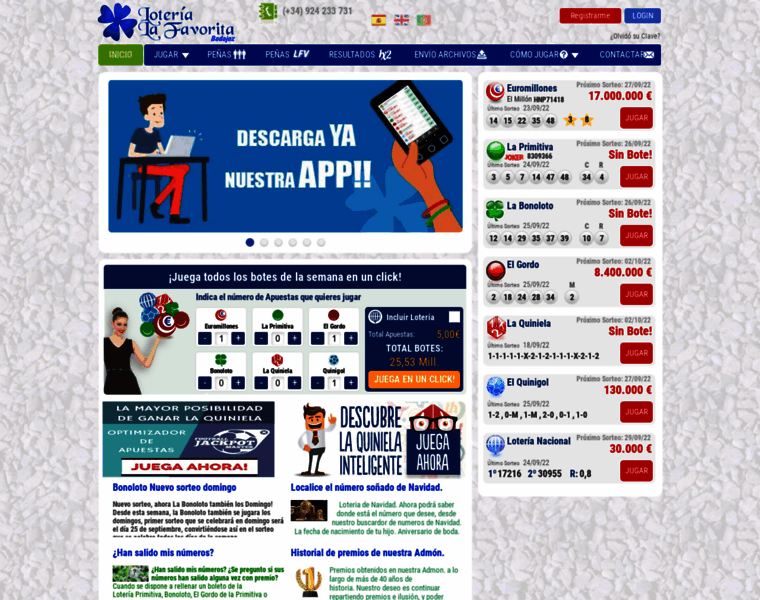 Loterialafavorita.com thumbnail