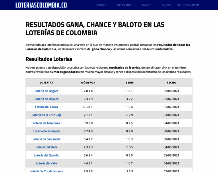 Loteriascolombia.co thumbnail