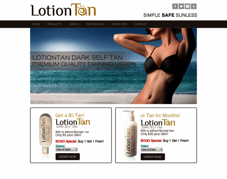 Lotiontan.com thumbnail