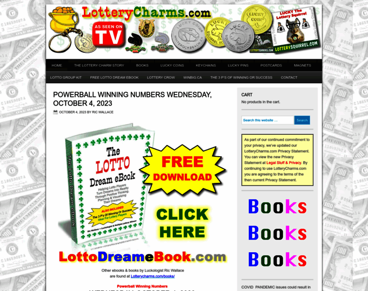 Lotterycharms.com thumbnail