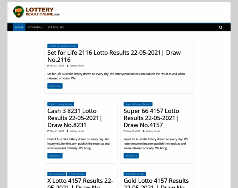 Lotteryresultonline.com thumbnail