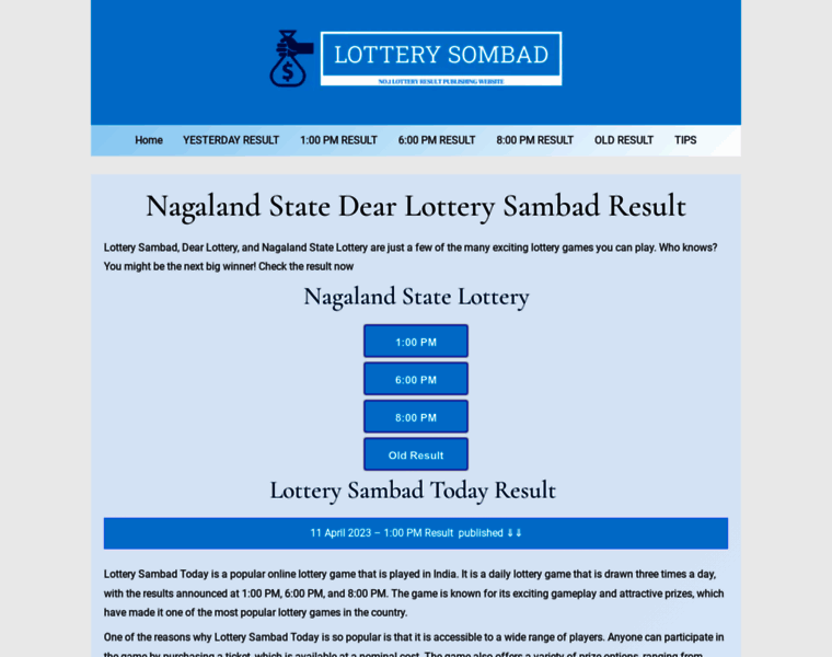 Lotterysombad.com thumbnail
