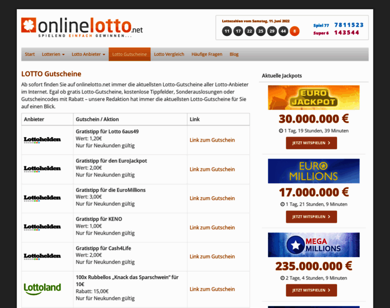 Lotto-gutschein.de thumbnail