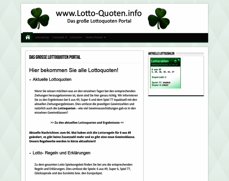 Lotto-quoten.info thumbnail