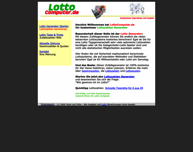 Lottocomputer.de thumbnail