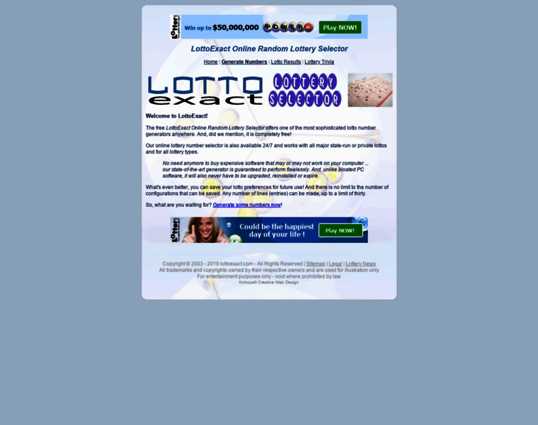 Lottoexact.com thumbnail