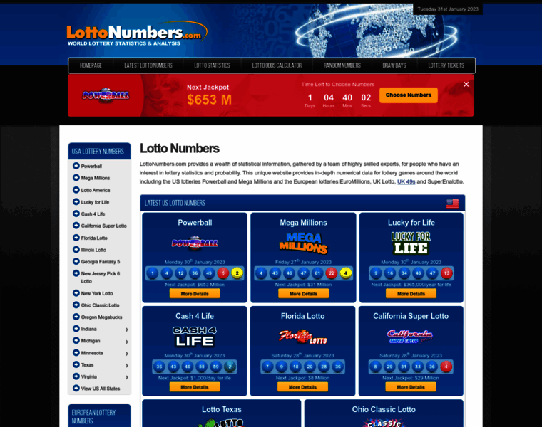 Lottonumbers.net thumbnail