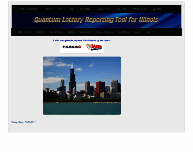 Lottoreportingtool.com thumbnail
