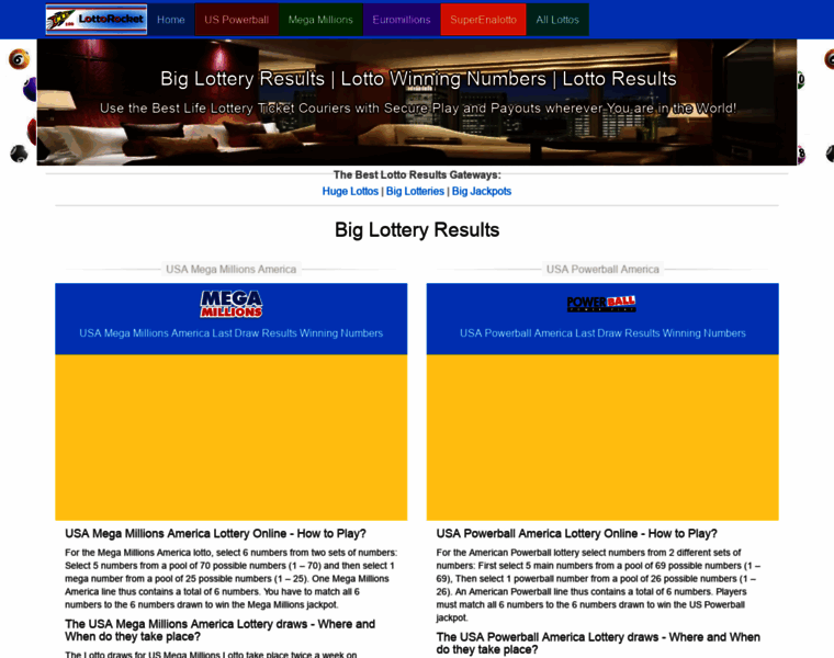 Lottorocket.co.za thumbnail