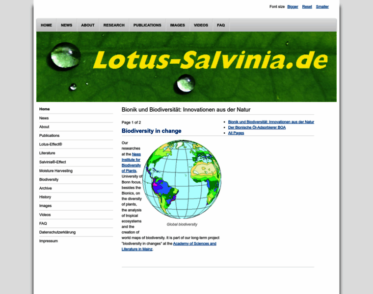 Lotus-salvinia.de thumbnail