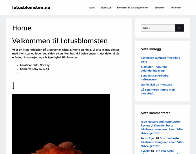 Lotusblomsten.no thumbnail