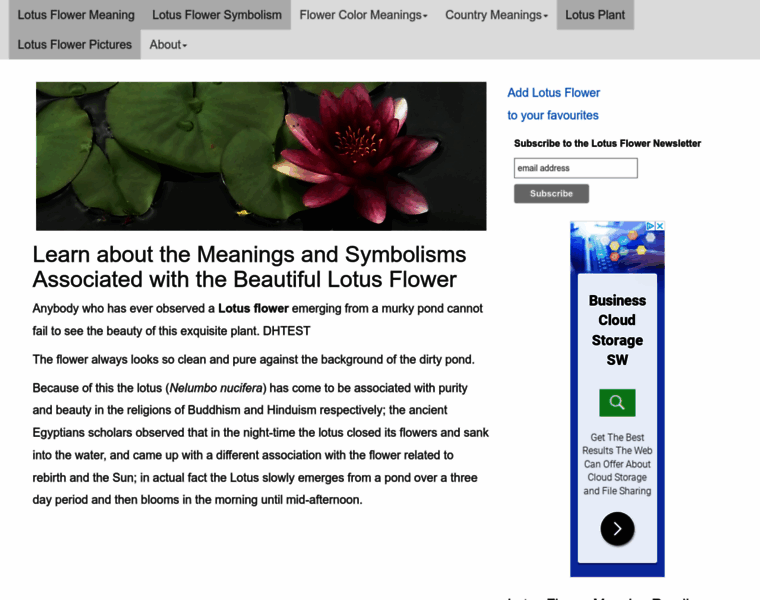Lotusflowermeaning.net thumbnail