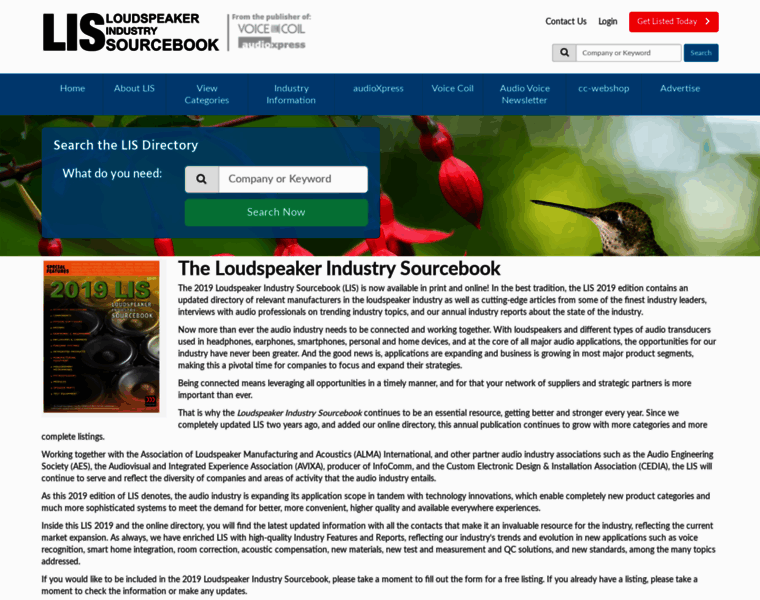 Loudspeakerindustrysourcebook.com thumbnail
