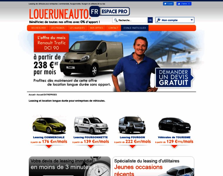 Loueruneauto-pro.fr thumbnail