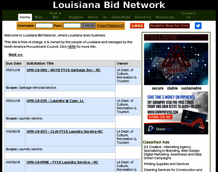 Louisianabids.com thumbnail