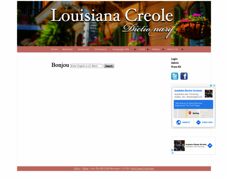 Louisianacreoledictionary.com thumbnail
