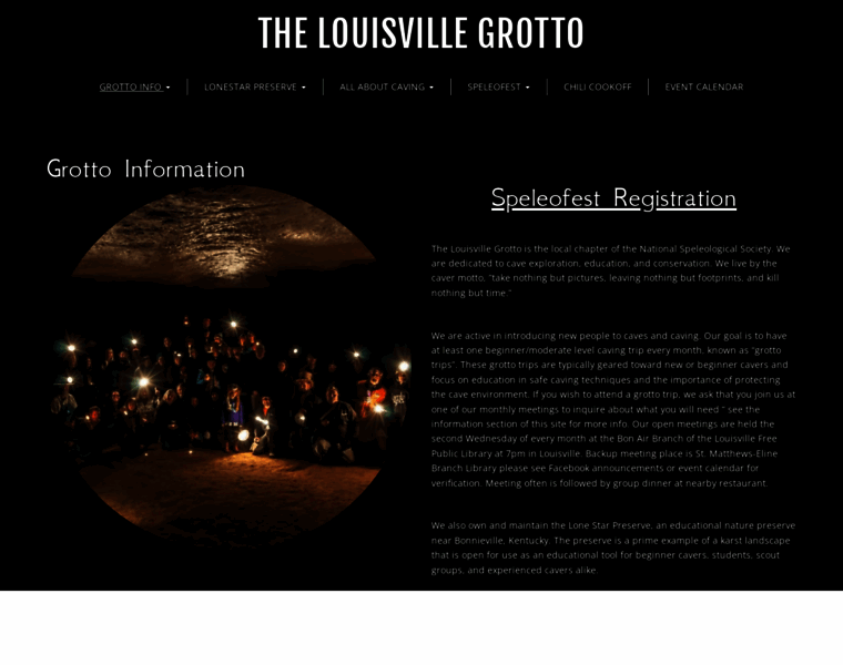 Louisville.caves.org thumbnail