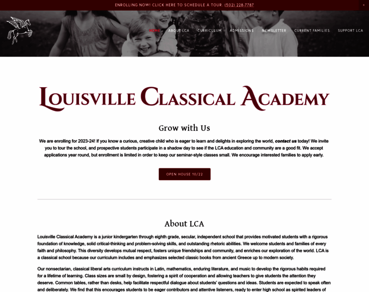 Louisvilleclassicalacademy.org thumbnail