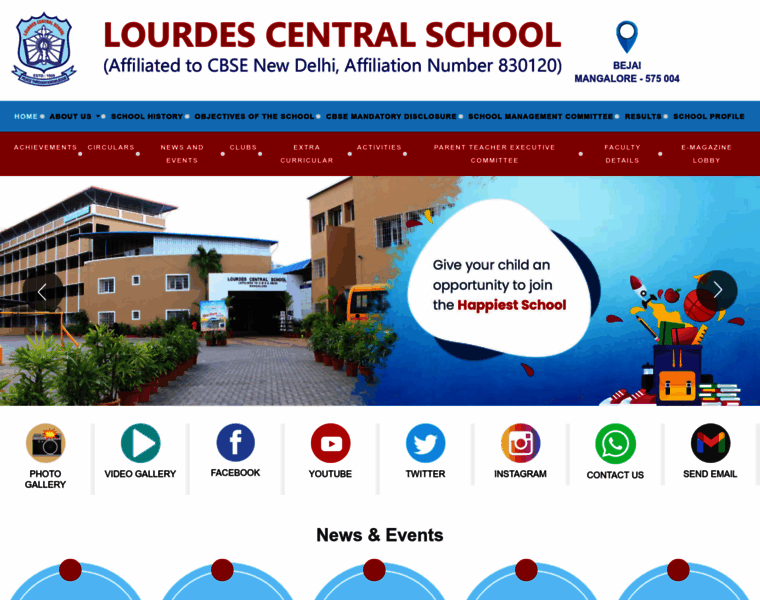 Lourdescentralschool.com thumbnail