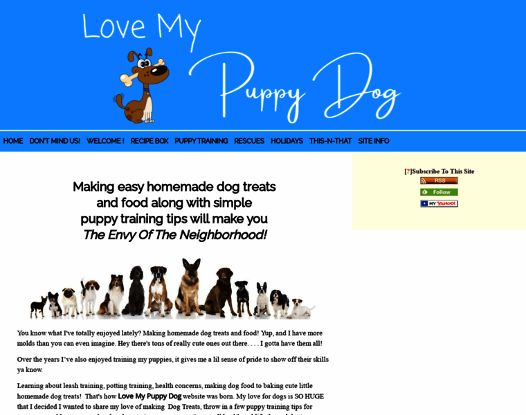 Love-my-puppy-dog.com thumbnail