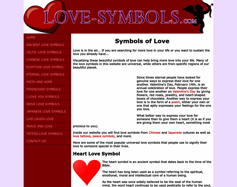 Love-symbols.com thumbnail