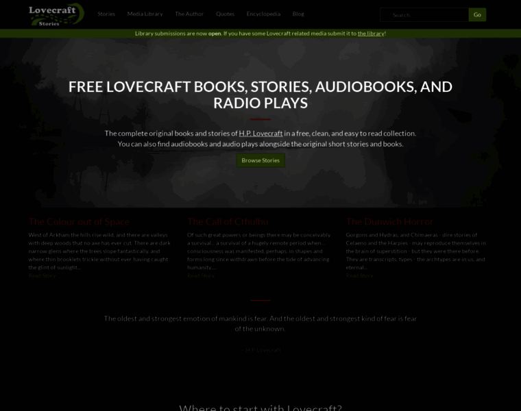 Lovecraft-stories.com thumbnail