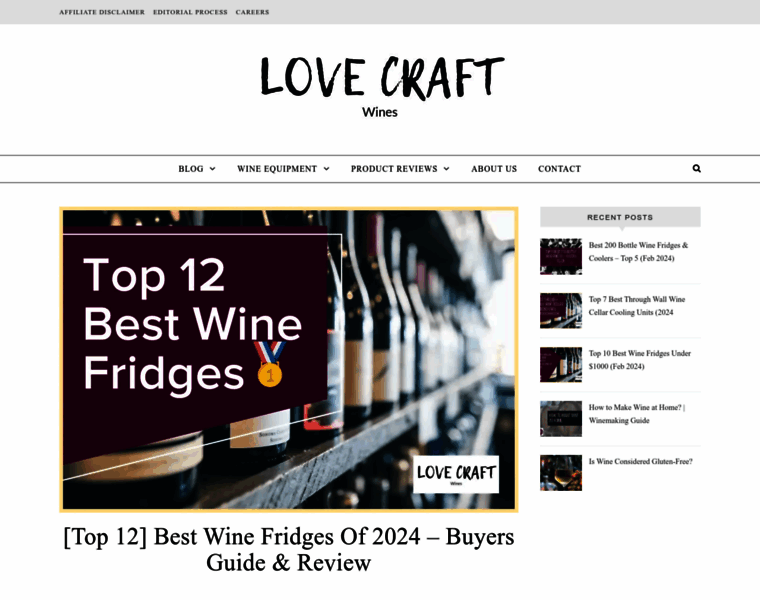 Lovecraftwines.com thumbnail