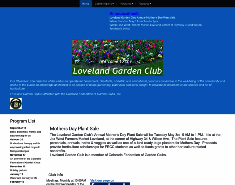 Lovelandgardenclub.com thumbnail