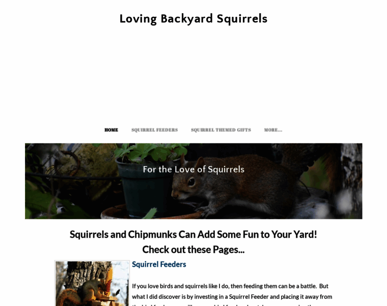 Lovingbackyardsquirrels.com thumbnail
