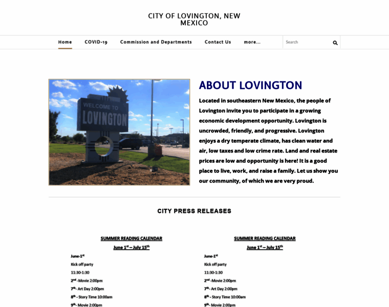 Lovington.org thumbnail