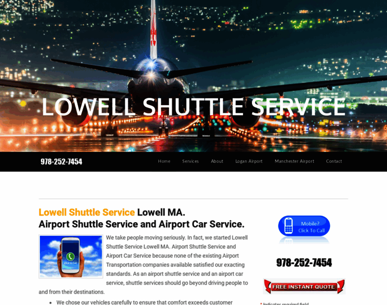Lowellshuttleservice.com thumbnail