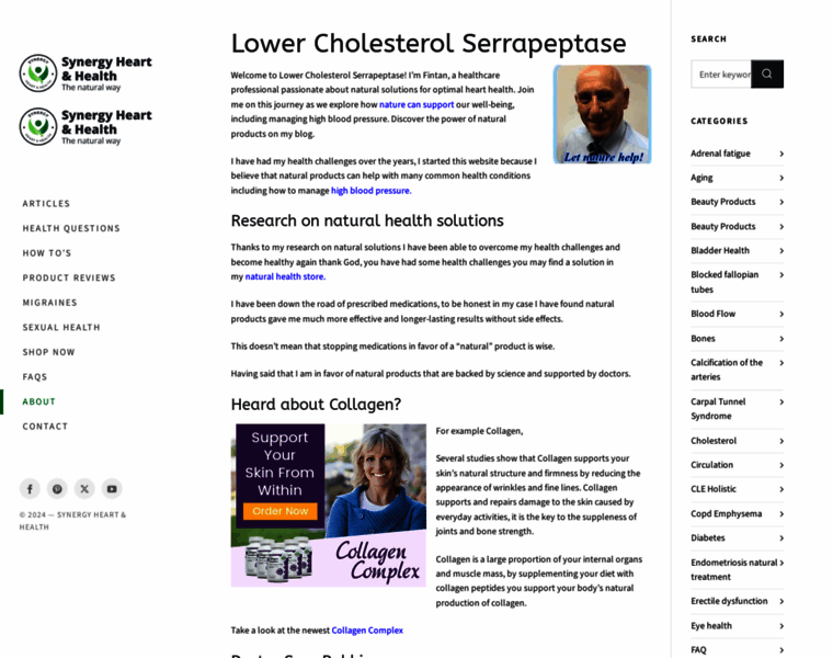 Lowercholesterolserrapeptase.com thumbnail