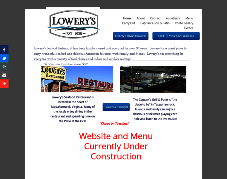 Lowerysseafoodrestaurant.com thumbnail
