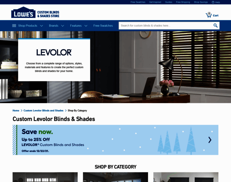 Lowes.levolor.com thumbnail