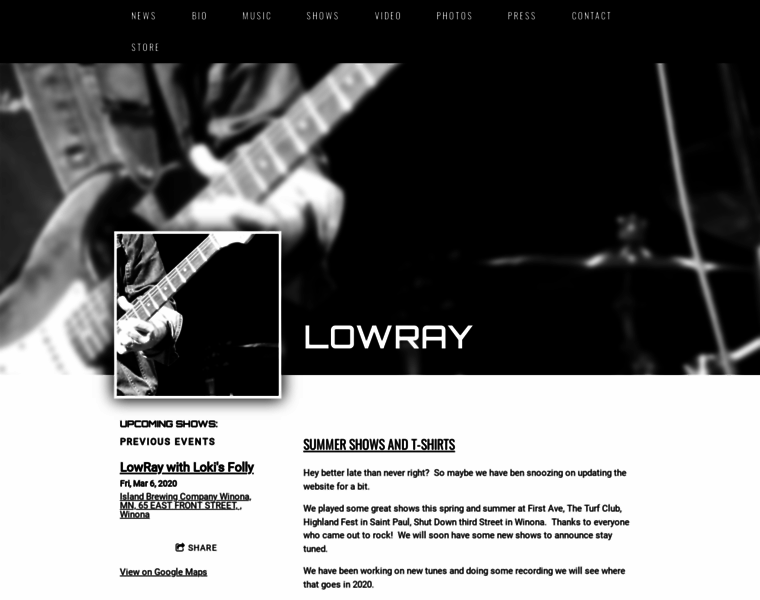 Lowrayband.com thumbnail