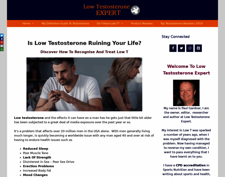 Lowtestosteroneexpert.com thumbnail