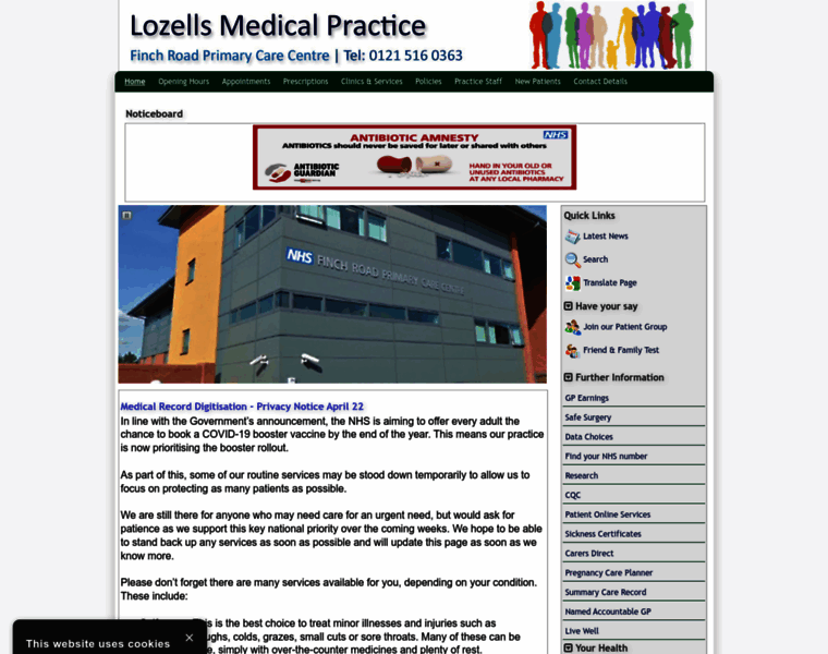 Lozellsmedicalpractice.nhs.uk thumbnail