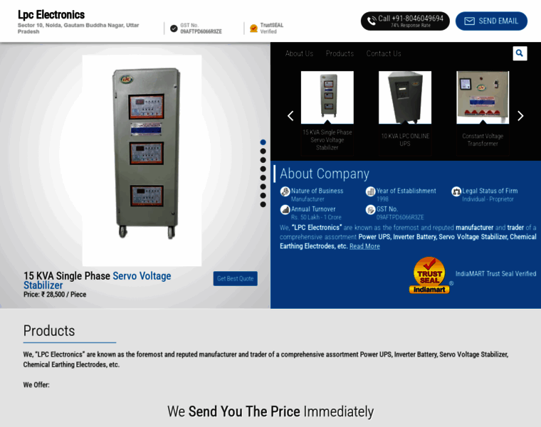 Lpcelectronics.in thumbnail